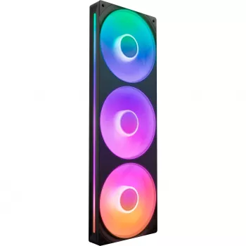 NZXT F360 RGB Core 360mm ARGB 3 viename juodas ventiliatorių rinkinys