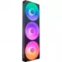 NZXT F360 RGB Core 360mm ARGB 3 viename juodas ventiliatorių rinkinys