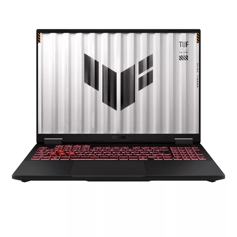 Nešiojamas kompiuteris ASUS TUF Gaming A16 FA608 16 colių — AMD Ryzen 7 260 (8 branduoliai / 16 gijų, iki 5,1 GHz), 16 GB DDR5, 512 GB PCIe 4.0 SSD, NVIDIA GeForce RTX 5070 8 GB