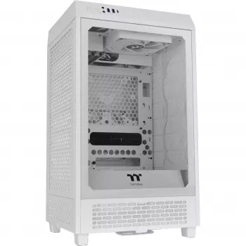 Thermaltake The Tower 200 Micro-Tower Mini-ITX korpusas su vitrina balta