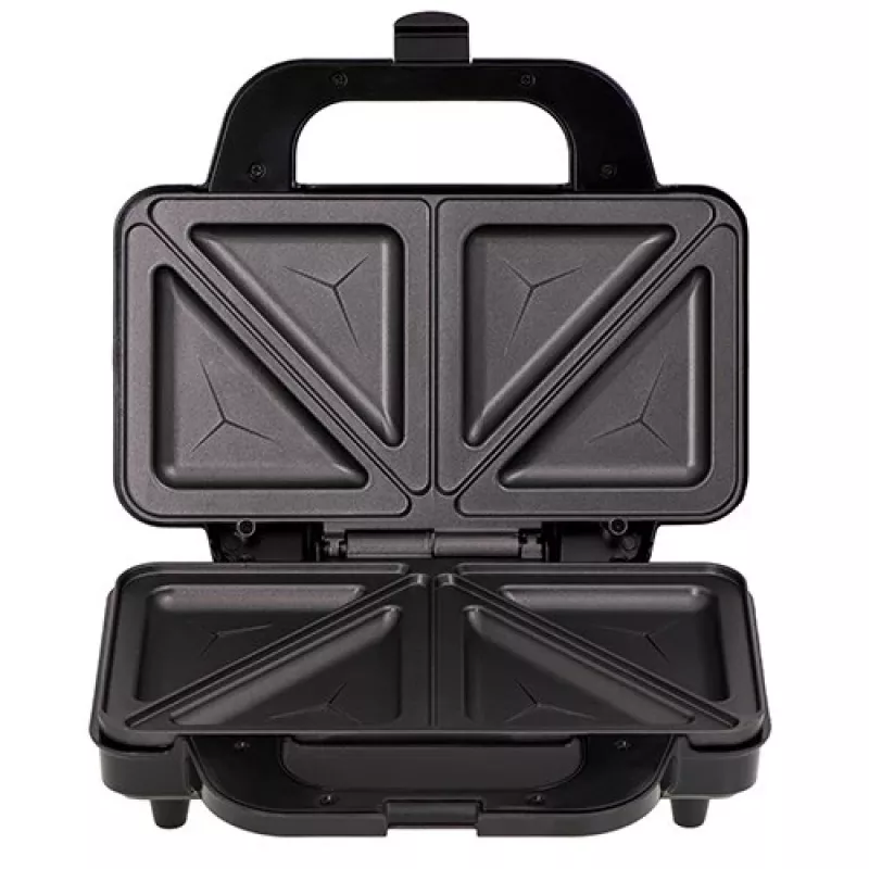 Sumuštinių keptuvė Adler AD 3043, 1300 W, nelimpančios plokštės, 2 sumuštiniams, 285×152 mm kepimo paviršius, juoda