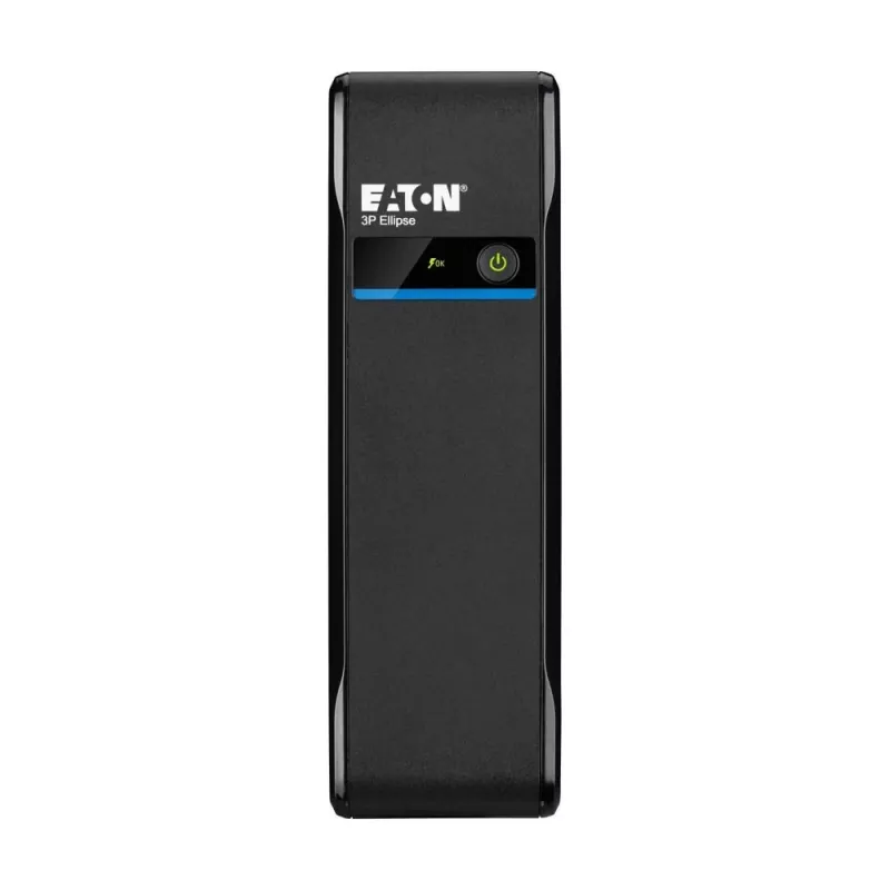 Nepertraukiamo maitinimo šaltinis Eaton 3P Ellipse 0,7 kVA (420 W), budėjimo režimas, 4 AC lizdai, 7 Ah baterija, bokštelis, juoda