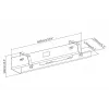 Digitus DA-90450 Kabelių valdymo dėžė 600x135x108mm Juoda Plieninė 1