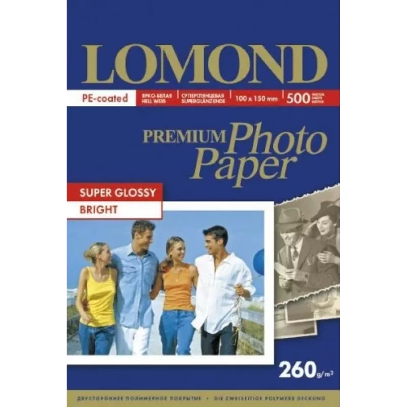 Foto popierius Lomond Premium 260 g/m² 10×15 cm Super blizgus 500 lapų