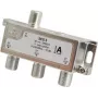 Triax SCS 3 - Kabelių skirstytuvas - 75 omai - 5 - 2400 MHz - Sidabrinis - Baltas - Moteriška jungtis - 10,5 dB (349823)