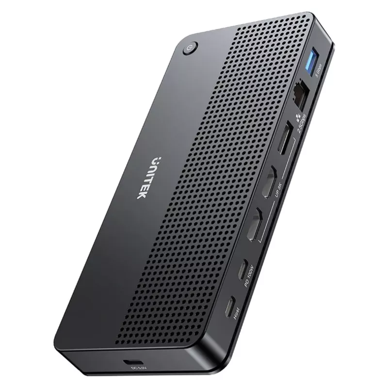 Docking stotelė UNITEK D1104A01 USB4 laidinė 100W Power Delivery