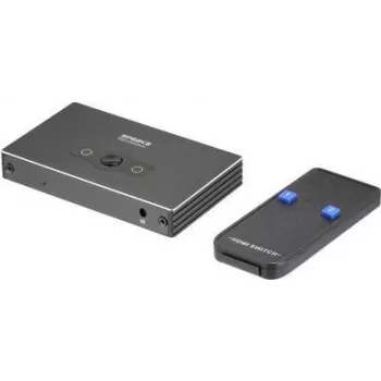 SpeaKa Professional SP-HSW-300 2 prievadų HDMI jungiklis Ultra HD 7680 x 4320 pikseliai (SP-10474508)