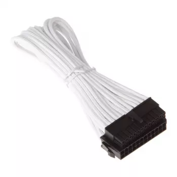 SilverStone PP07-MBW – Maitinimo ilginimo laidas – ATX, 24 kontaktų (kištukas) – ATX, 24 kontaktų (lizdas) – 30 cm – Baltas (SST-PP07-MBW)