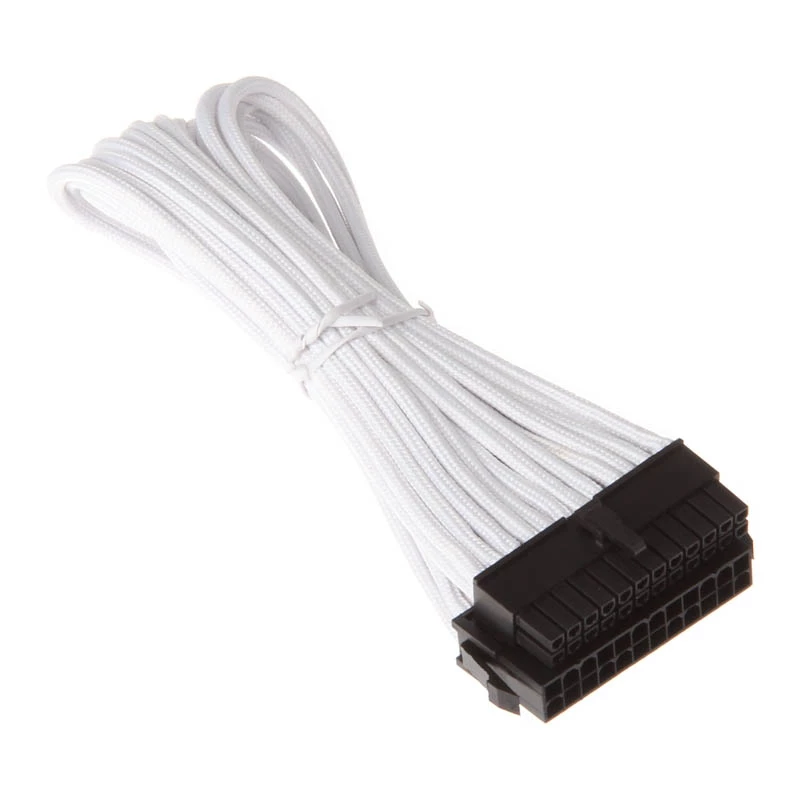 SilverStone PP07-MBW – Maitinimo ilginimo laidas – ATX, 24 kontaktų (kištukas) – ATX, 24 kontaktų (lizdas) – 30 cm – Baltas (SST-PP07-MBW)