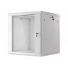 Lanberg sieninis montažinis stovo spintos korpusas 19'' 12U 600x600mm pilkas (stiklinės durys)