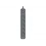 TRACER Power Line+ 3m Graphite ilgintuvas su apsauga nuo viršįtampių (5 rozetės)