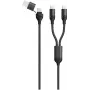 USB laidas 2GO 797367 1,2 m USB A / USB C hibridinis – 2 x USB C juodas