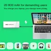 Nešiojama baterija Green Cell BPLGC20P 20800 mAh Li‑Jonų, USB‑C PD 65W, 2x USB‑C + 1x USB‑A, aliumininis korpusas