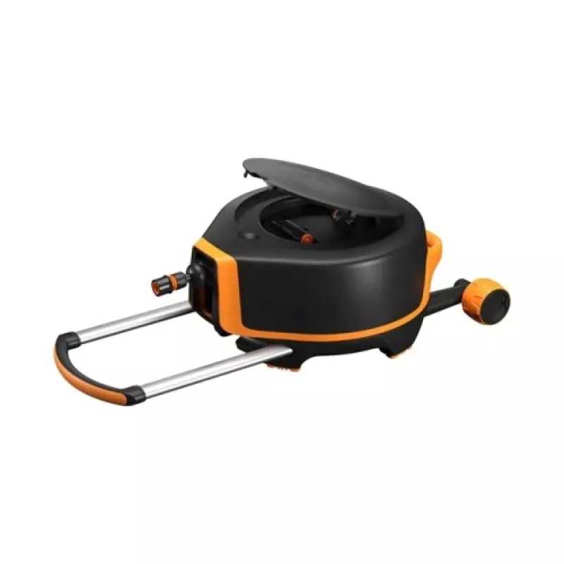 Fiskars sodo žarna su būgnu ir ratukais, XL, 13 mm