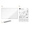 Baltoji lenta Nobo Essence Steel 1500x1000mm (1905212)