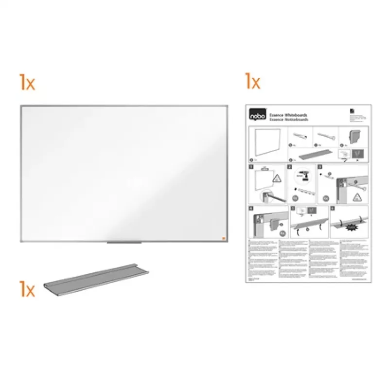 Baltoji lenta Nobo Essence Steel 1500x1000mm (1905212)