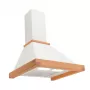 Sieninis gartraukis AKPO WK-4 Rustica Eco 60 cm, ortakinė/cirkuliacinė, max 425 m³/h, plienas/medis, bronza