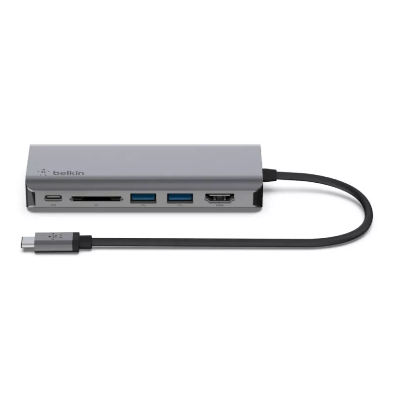 Belkin AVC008BTSGY 6 viename USB-C dokas nešiojamam kompiuteriui