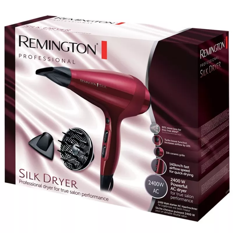 Plaukų džiovintuvas Remington T|Studio Silk 2400 W Raudonas