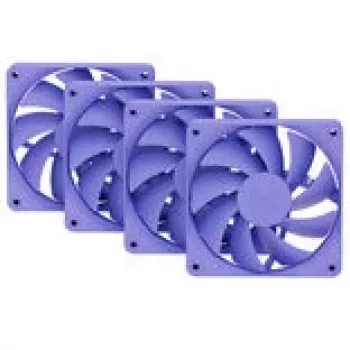 Kompiuterio aušinimo ventiliatorius HYTE FA12-TM-4 120 mm Violetinis, 1500 RPM, 72 m³/h, 1.6 mmH2O, FDB, 4 vnt. paketas