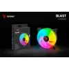SAVIO Blast 120mm ARGB PWM korpuso ventiliatorius – juodas