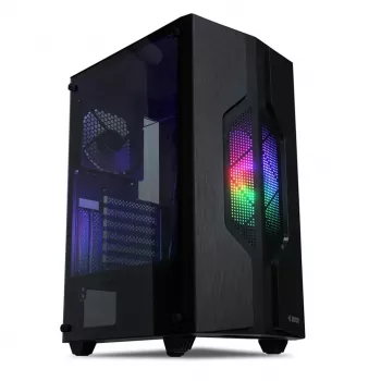 iBOX CETUS 908 Midi Tower Juoda