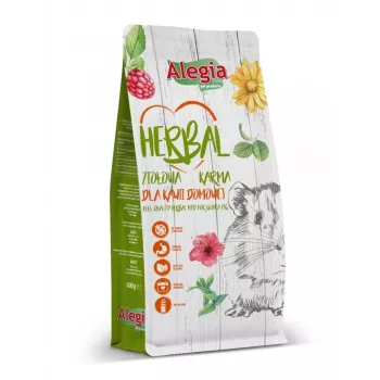 ALEGIA Žolelių sausas ėdalas naminėms jūrų kiaulytėms - 600g
