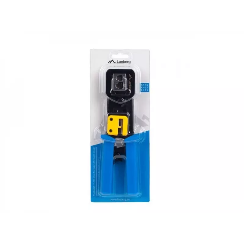 Crimping įrankis LANBERG NT-0204 RJ-45 jungtims, juoda/mėlyna, 272×110,5×30 mm, 140 g