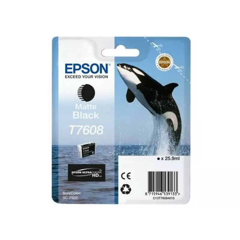 Epson C13T76084N10 kasetė 1 vnt. Originali matinė juoda