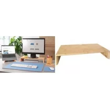 Monitoro stovas Sigel SA208 bambukinis, aukštis 19,5 cm, plotis 50 cm