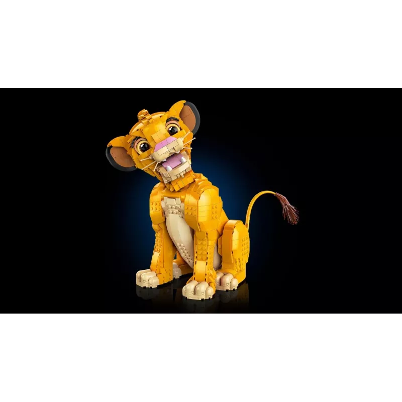 LEGO Disney Jaunasis Simba Liūtas Karalius Kolekcinis Gyvūno Figūrėlės Konstruktorius Suaugusiems, Namų ar Biuro Dekoro Nostalgiška Dovana