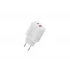 USB-C ir USB-A įkroviklis DIGITUS 20 W, 1x USB-C, 1x USB-A, 100–240 V, baltas