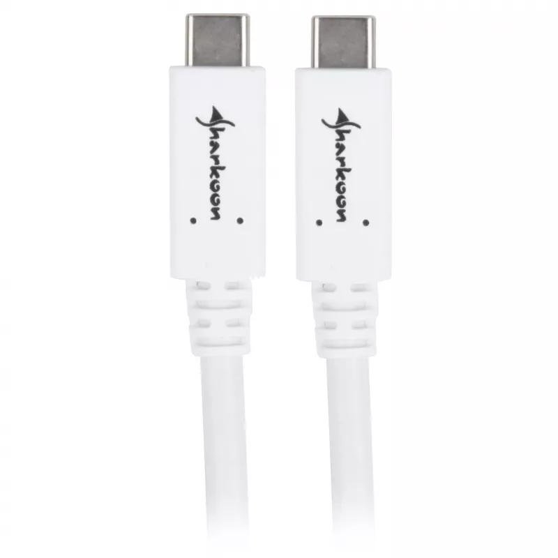USB laidas Sharkoon USB 3.2 Gen 1 0,5 m baltas