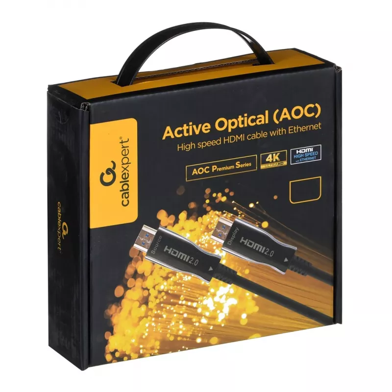 HDMI kabelis Gembird CCBP-HDMI-AOC-30M-02 30 m HDMI A tipo vyriškas juodas