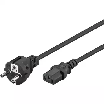Goobay IEC laidas 5 m juodas Kištukas F tipas IEC C13 H05VV-F3G