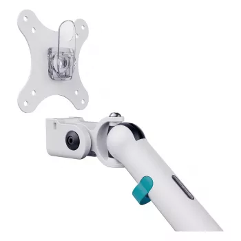 Laikiklis monitoriams DIGITUS Dual, dviem 35 colių ekranams, spaustuvas, 2×10 kg, VESA 75–100, pakreipimas -45–90°