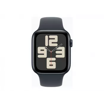 Apple Watch SE GPS + Cellular 44 mm vidurnakčio aliuminio korpusas su vidurnakčio sporto juostele (M/L)