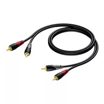 Audio laidas Procab 1KPCL084 — 2x RCA kištukas į 2x RCA kištuką, 3 m