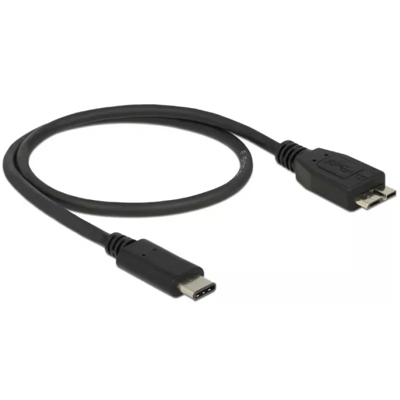 USB laidas DeLOCK 0,5 m USB 3.1 C – Micro USB 3.1 B