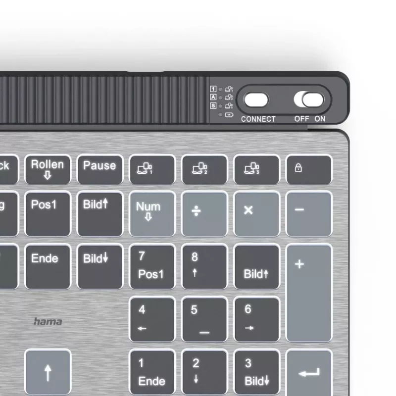 Belaidė klaviatūra Hama WK-750 Multi-Device juoda