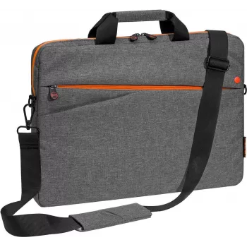 PEDEA FASHION Notebooktasche 43,9 cm (17.3 ) Messengerhülle Schwarz - Grau - Orange (66063046)