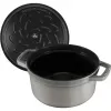 Staub 40509-312-0 puodas 5,25 L Apvalus Graphite, Pilka