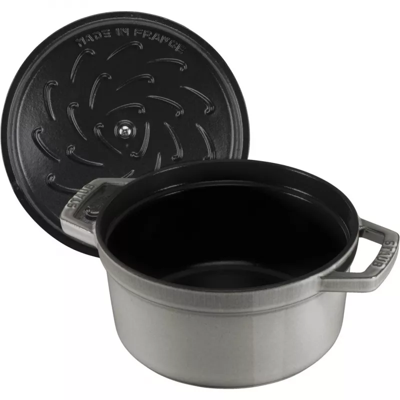 Staub 40509-312-0 puodas 5,25 L Apvalus Graphite, Pilka