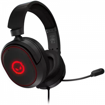 LORGAR Kaya 460, žaidimų ausinės su mikrofonu, USB, RGB apšvietimas, juodos