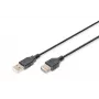 Digitus ASSMANN USB ilginimo laidas - USB (M) prie USB (M) - 1,8 m (USB/USB 2.0) - Liejinis - Juodas (AK-300200-018-S)