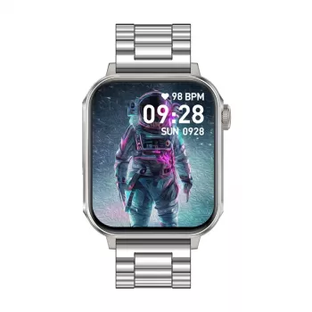 Išmanusis laikrodis Colmi P80 Steel Silver su Bluetooth ir širdies ritmo matuokliu
