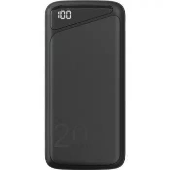 Greito įkrovimo powerbankas 20.000 mAh (juodas, PD, Quick Charge 3.0, Super Charge)