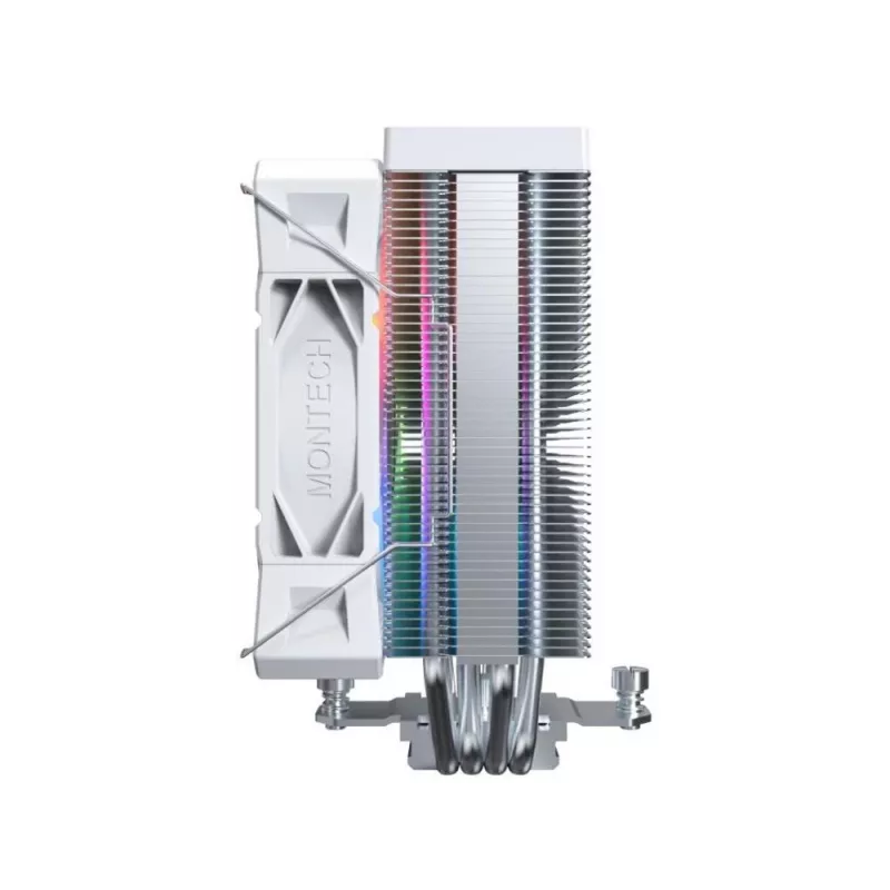 Oro aušintuvas Montech NX400 ARGB 120 mm Baltas – 270 W TDP, FDB, 156×74×120 mm