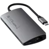 Satechi Aliumininis Adapteris V2 USB-C (USB-C, 3x USB-A, 4K HDMI, SD/microSD kortelių skaitytuvas, Ethernet) (žvaigždžių pilka)