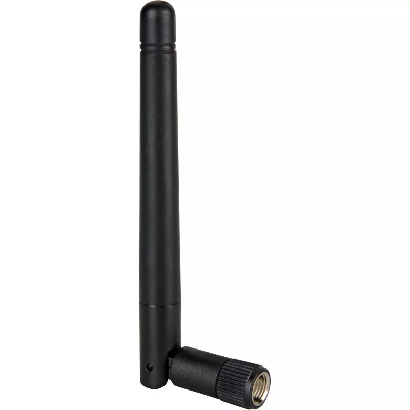 Delock 88339 Wi-Fi 802.11 b/g/n antena, RP-SMA, 2 dBi, visakryptė, su lenkiamu lanksčiu, juoda
